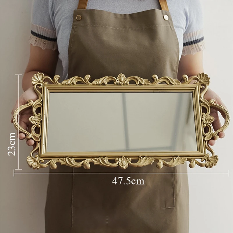 Plateau Art Déco Années 50 – Bois Et Verre – Reproduction – Idéal Pour Mignardises
