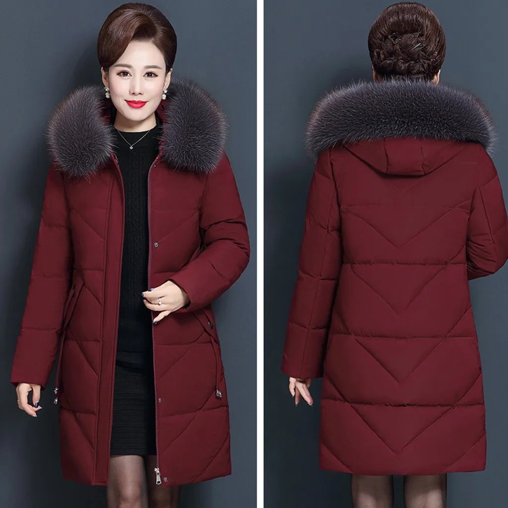 Зимняя женская куртка, 7XL, большой искусственный мех, с капюшоном, толстая пуховая парка, х-Длинная женская куртка, пальто, тонкая теплая верхняя одежда, новая мода 19Nov