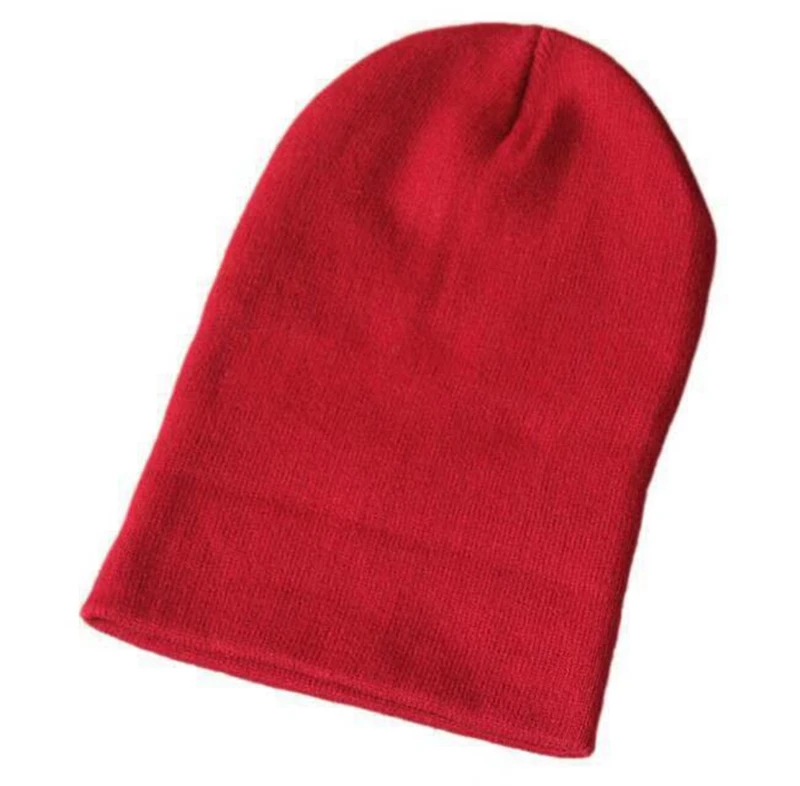 NXYY однотонные красные вязаные шапки эластичные дышащие мужские Gorras простые головные уборы теплые однотонные модные повседневные дамские шапочки