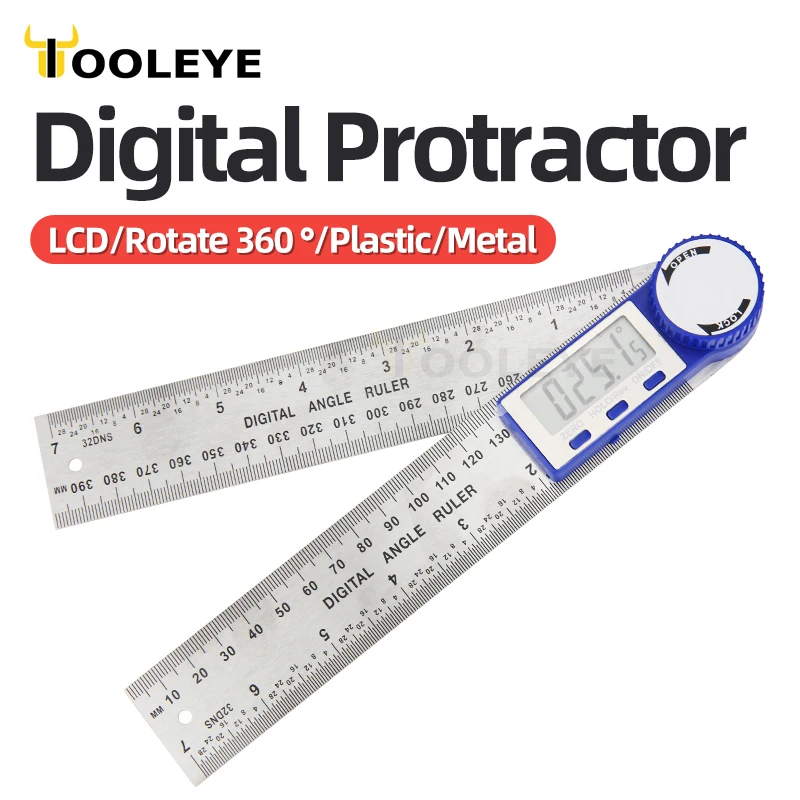 Digital Protractor Digital Angle Ruler Metric Goniometer 360 Degree