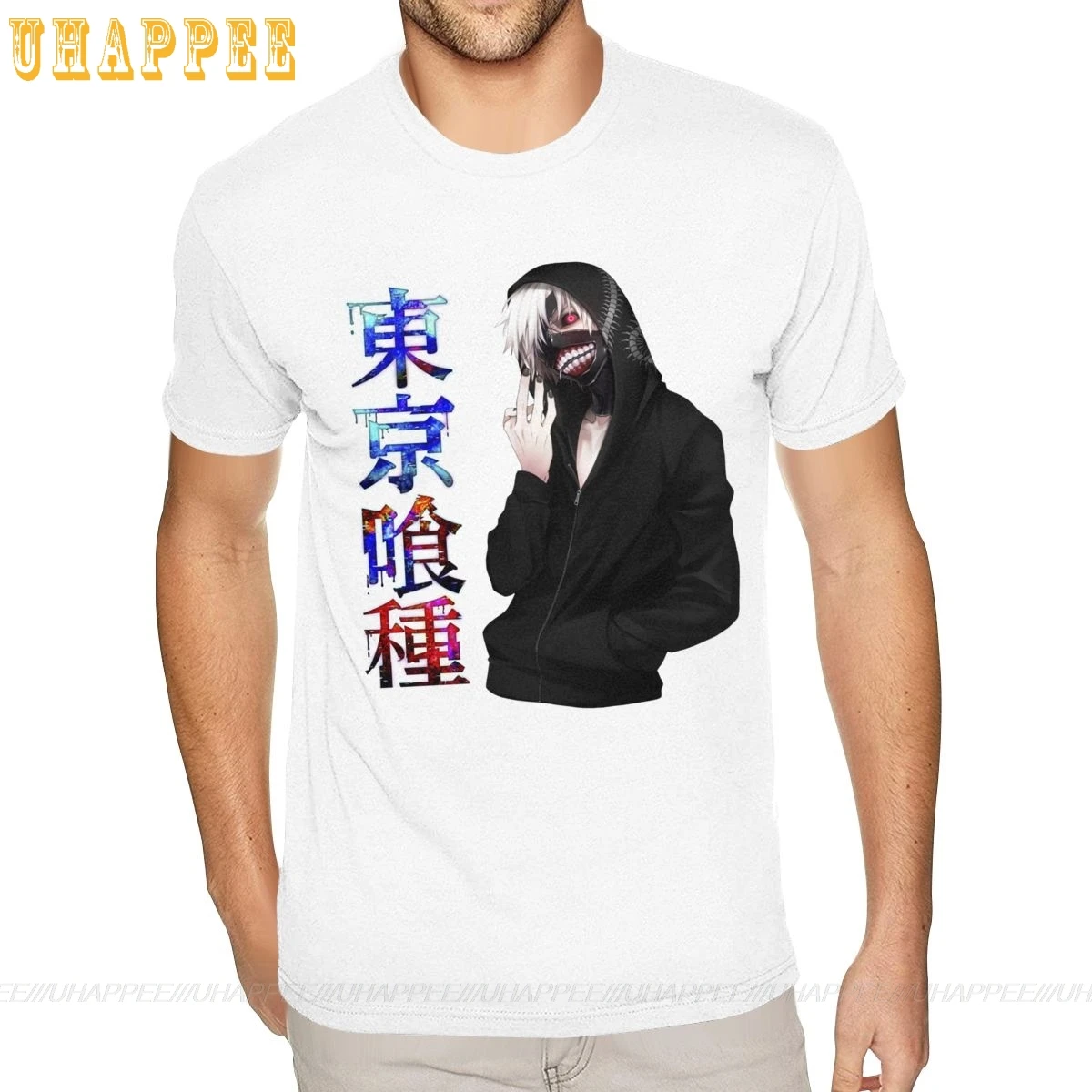 Tokyo Goul Japanese Anime Tee Gentlemen Good Quality Tees Shirt Men Short Sleeve Fashion Brand Merch | Мужская одежда