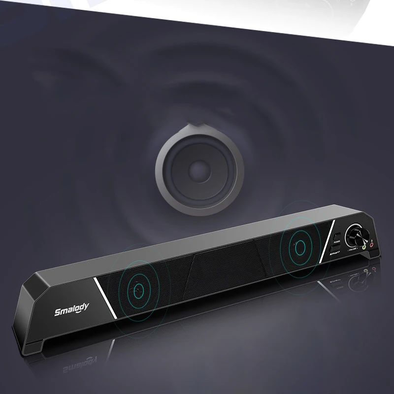 AABB-SMALODY USB кабель компьютерная Колонка портативная компьютерная Колонка домашний кинотеатр Высокая мощность звук тиран USB аудио двойной динамик Su