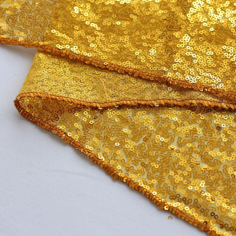 1 шт серебряной скатерти с пайетками бегуны для свадебной вечеринки обеденный