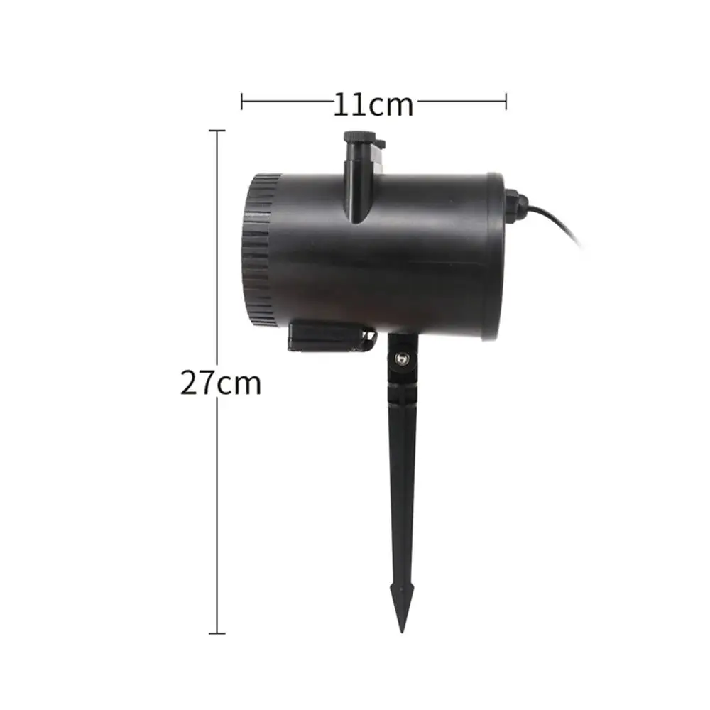 Projector Lights Landscape Lamp Animated Projection Lamp Beautiful Portable Double Cylinder 15W Black Christmas Moving