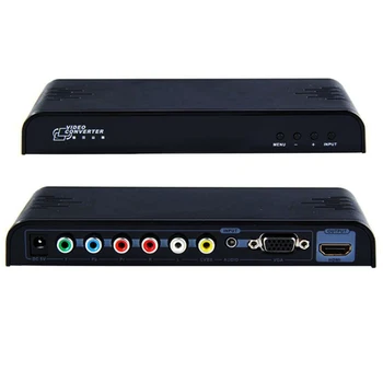 

HDmatters VGA Component Ypbpr composite AV to HDMI converter Scaler Mixed inputs Switcher for PC laptop DVD STB