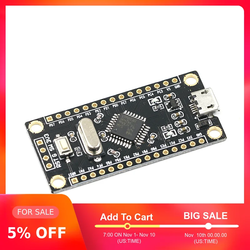STM8S STM8S105K4T6 макетная плата модуль основной платы MCU обучающая плата
