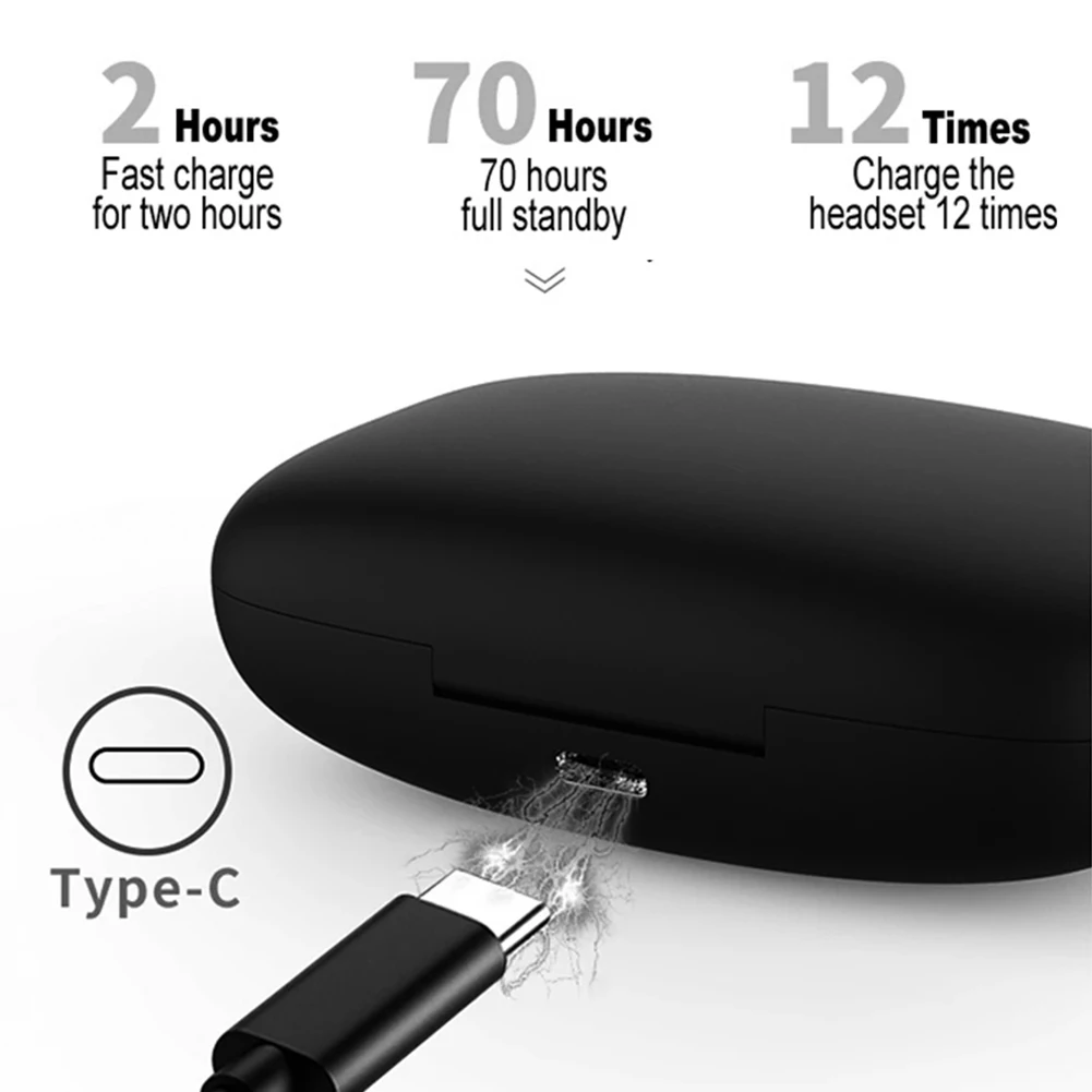 T17 TWS Earphone Wireless Bluetooth Headphones Sport Earbuds Gaming Headsets LED Power Display Music Earphones With Mic
