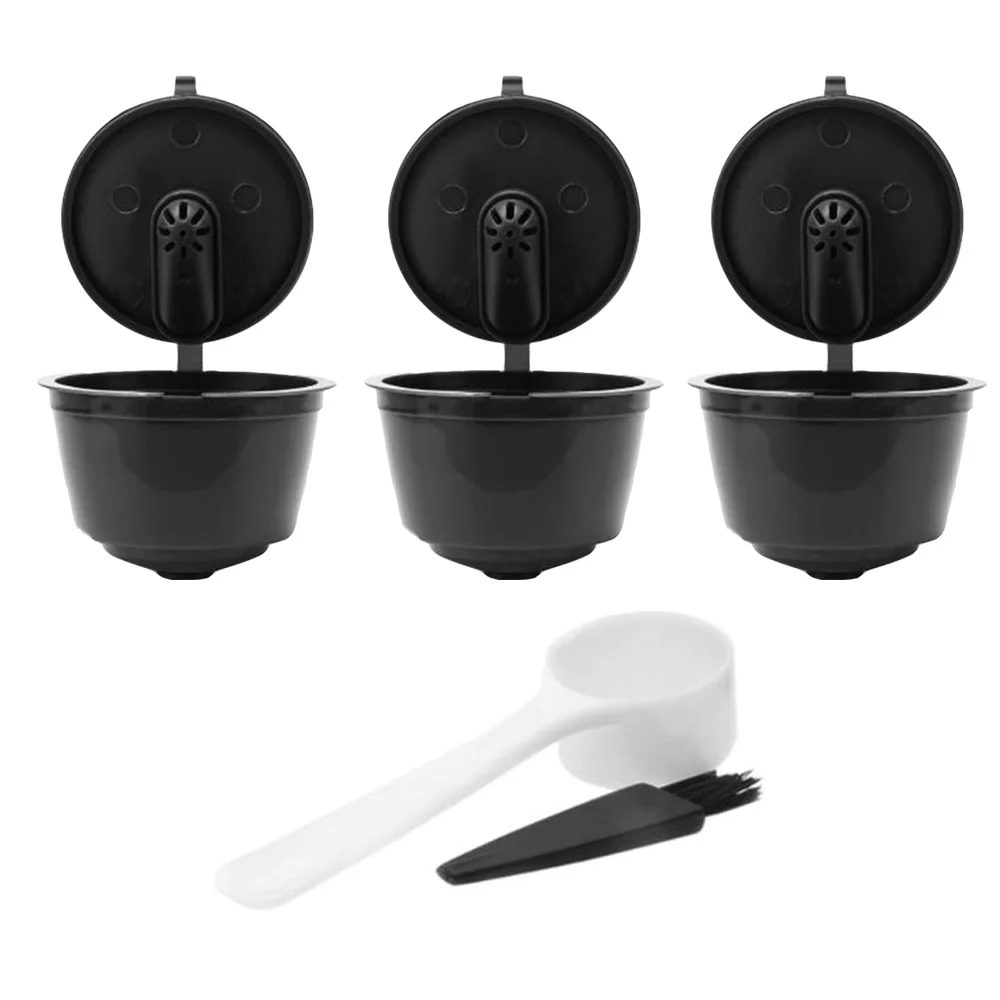 3pcs black Новое 3-е поколение Nescafe dolcegusto кофе капсула Pod фильтр-чашка многоразового использования Dolci Gusto Кофе капельница чай корзины - Цвет: 3pcs black