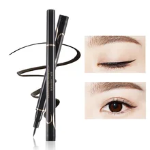 1 шт., новинка, черный пигмент, тонкая долговечная жидкая подводка для глаз, водостойкая быстросохнущая подводка для глаз, косметические инструменты для макияжа