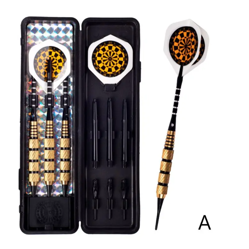A 3 шт./компл. профессиональный электронный мягкий наконечник Дротика s 18g безопасности Дротика s Алюминий сплав вал Медь железа Дротика бочки - Цвет: A