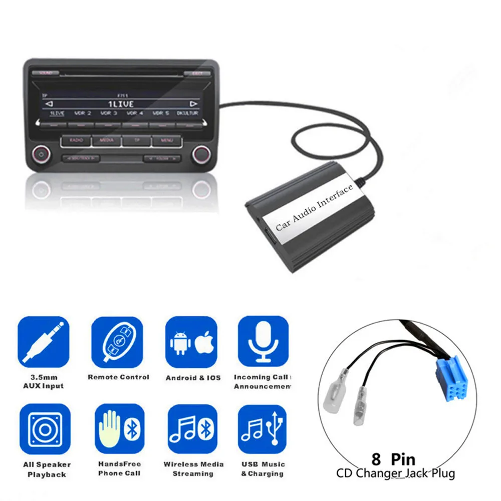 DOXINGYE Bluetooth A2DP Автомобильный MP3-плеер Cd Changer AUX USB Adapte Music USB зарядное устройство Bluetooth Handsfree для Alfa Romeo Lancia