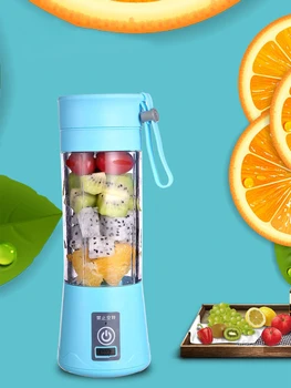 

6 Blade Portable Blender 380ML Kitchen MINI Juicer Electric Bottle USB Charging Blender Bottle Mixer Juice Food Smoothie Maker