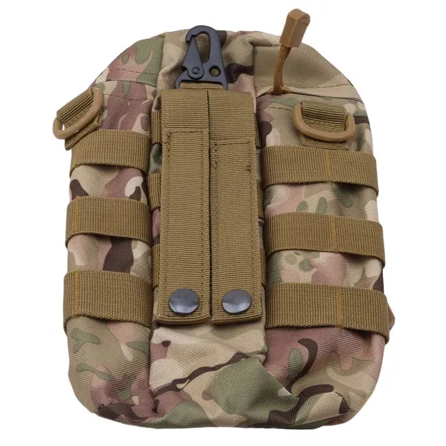 Тактическая Сумка Molle на молнии, камуфляжная сумка для бутылок с водой, маленькая сумка, нейлоновая Водонепроницаемая поясная сумка, уличная Бутылка для путешествий и занятий спортом - Цвет: As Picture