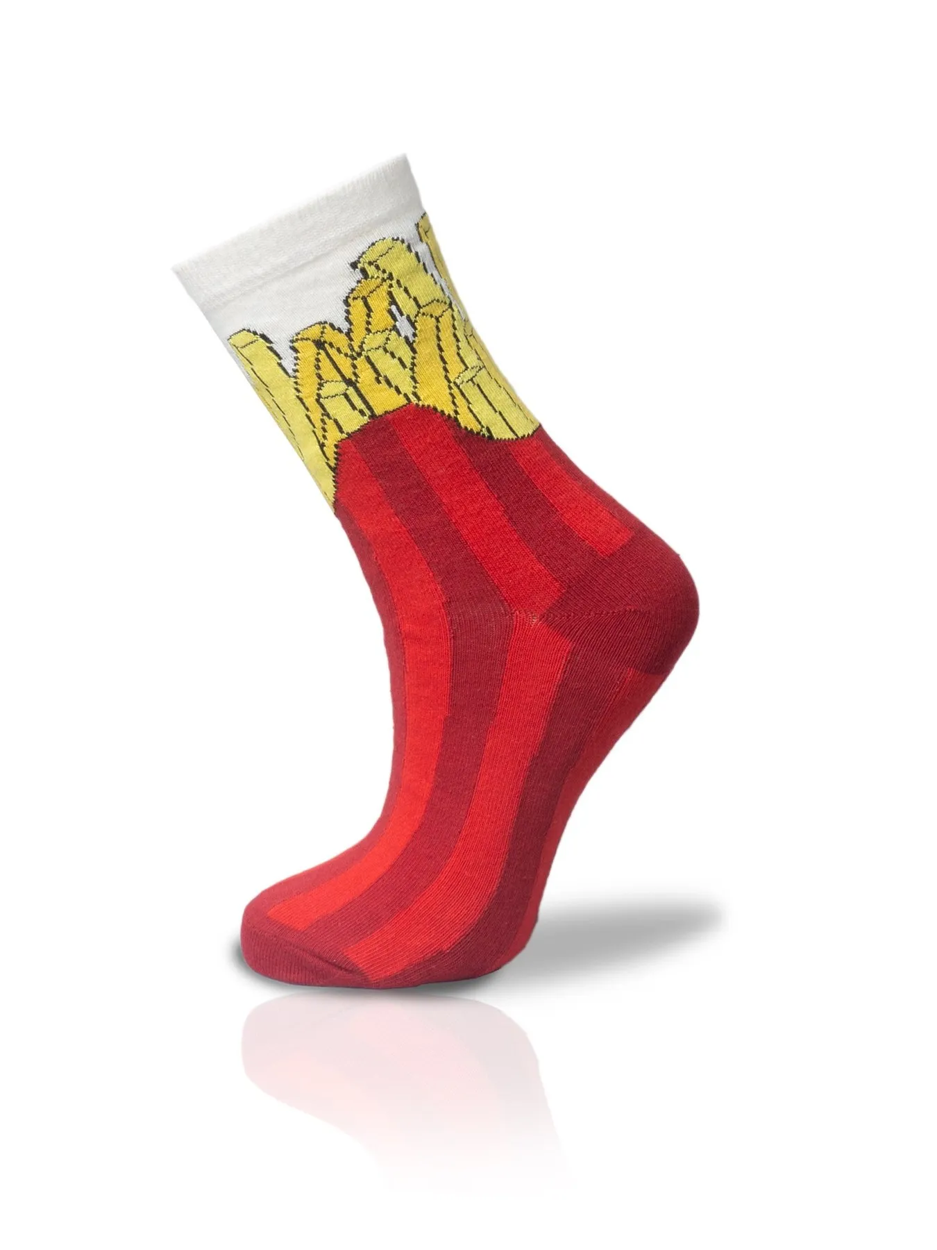 

French Fries Red Socket Socks Unisex 36-42