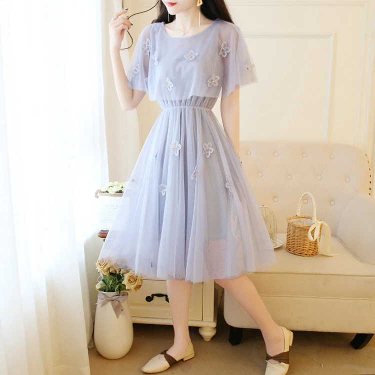 Летнее Сетчатое детское платье Vestidos с объемным цветочным рисунком для подростков; элегантные Детские Свадебные платья для девочек; детское праздничное платье; костюм для девочек