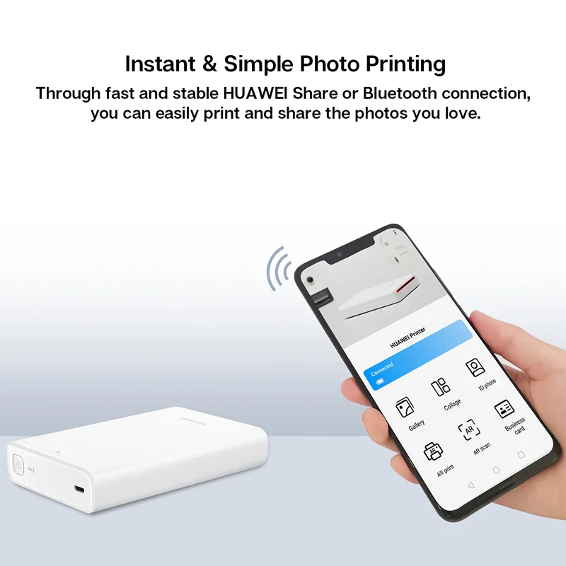 Portable huawei Phone Photo printer Use Photo Paper 20 40 60 80 100 Sheets Pack A8 Size