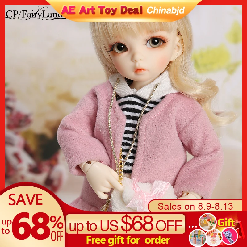 BJD Dolls Littlefee Ante 1/6 Yosd Pink Rose Golden Curly Hair Lolita Fullset Option Girl Toys For Girls Best Gift Fairyland FL