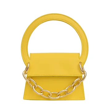 

2020 New Fashion Non-Mainstream Designer Catwalk Super Chain Handbag over-the-Shoulder Bag Girl's Mini Bag