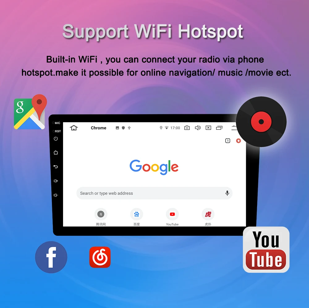 Flash Deal Navivox 7" Android 9.0 Car Multimedia Player 2 Din Universal Car DVD GPS Radio Stereo Audio Player for Nissan Hyundai Toyota BYD 7