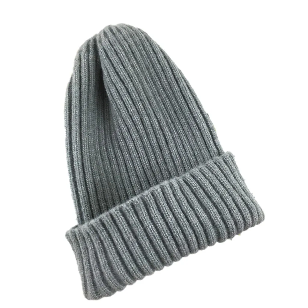 Осенне-зимняя шерстяная шапка для мужчин, женщин, родителей и детей, вязаная шапка, зимняя шапка, теплая однотонная вязаная шапка с острым носком, подарки, Повседневная теплая шапка