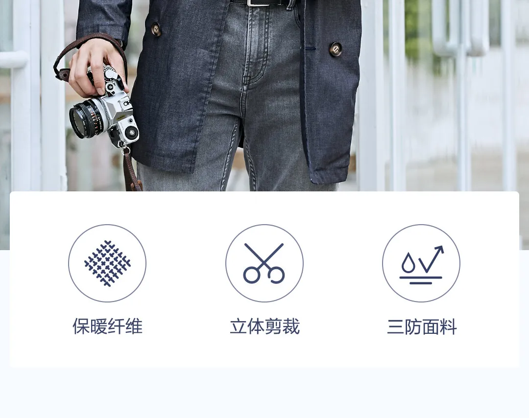 Xiaomi Mijia DMN классический непромокаемый Джинсовый плащ непромокаемая технология джинсовая ткань легкая теплая трехмерная резка