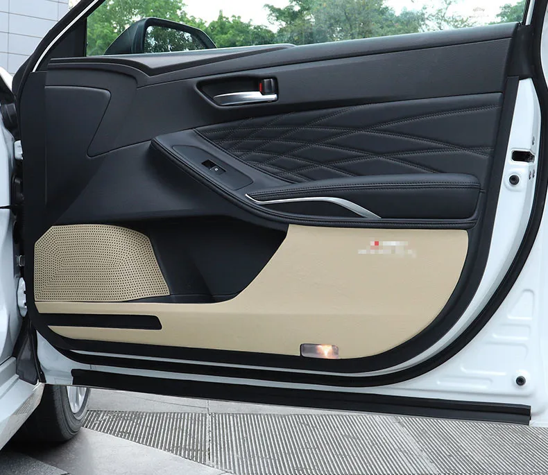 Для TOYOTA AVALON Противоскользящий коврик для автомобильной двери, Защитная панель для автомобильной двери, противоскользящий кожаный коврик, автомобильные аксессуары