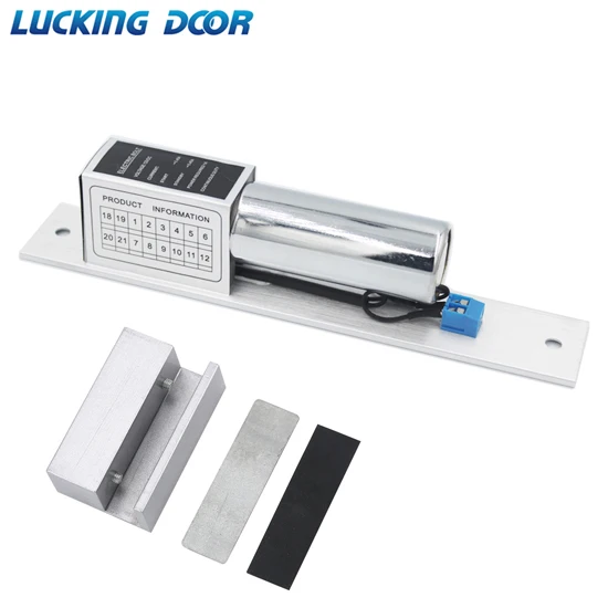 lock and Bracket Люкинг дверь из нержавеющей стали Электрический Болт замок DC 12 В электромагнитный Электрический дверной замок и алюминиевый сплав зажим Кронштейн - Цвет: lock and Bracket