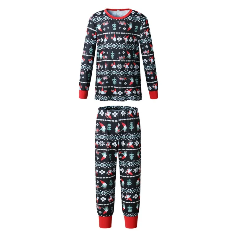 LOOZYKIT пижамный комплект с рождественским принтом; Семейные комплекты; одежда для сна для мамы, папы и детей; комплект домашней одежды для родителей и детей