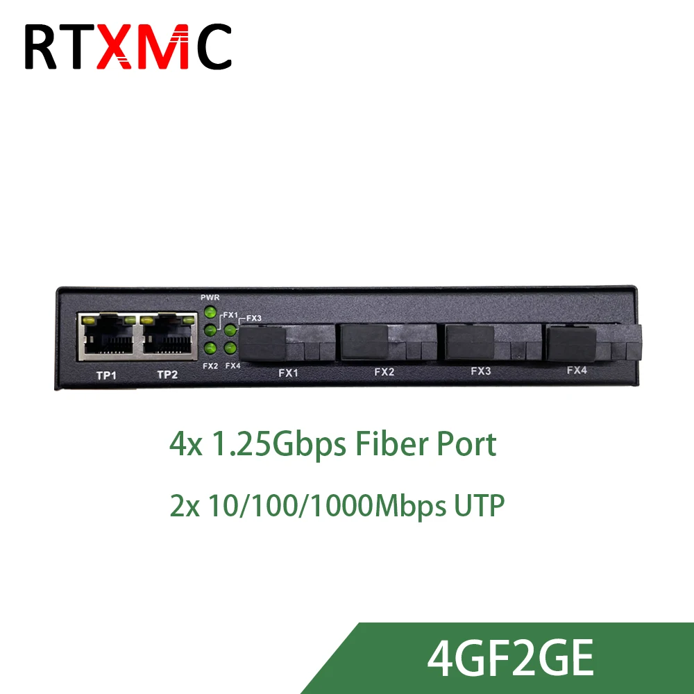 Ethernet-коммутатор 4GF2GE гигабитный 4 порта 1 25 ГГц 10/100/1000 м | Мобильные телефоны и
