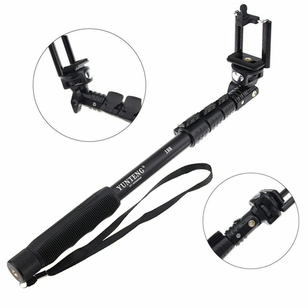 Non Slip Selfie Stick Monopod Outdoor Camera Photography Mobile Phone Rotating Hand Held Portable Adjustable Extendable Travel