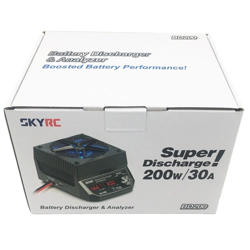 SKYRC BD200 200 Вт 30A батарея разрядник и анализатор для LiPo LiFe LiHV NiCd NiMH Pb батарея