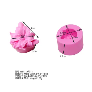 

3D Lily Flowers Silicone Soap Molds Chocolate Cookie Mould Cake Decorating Tools AF011