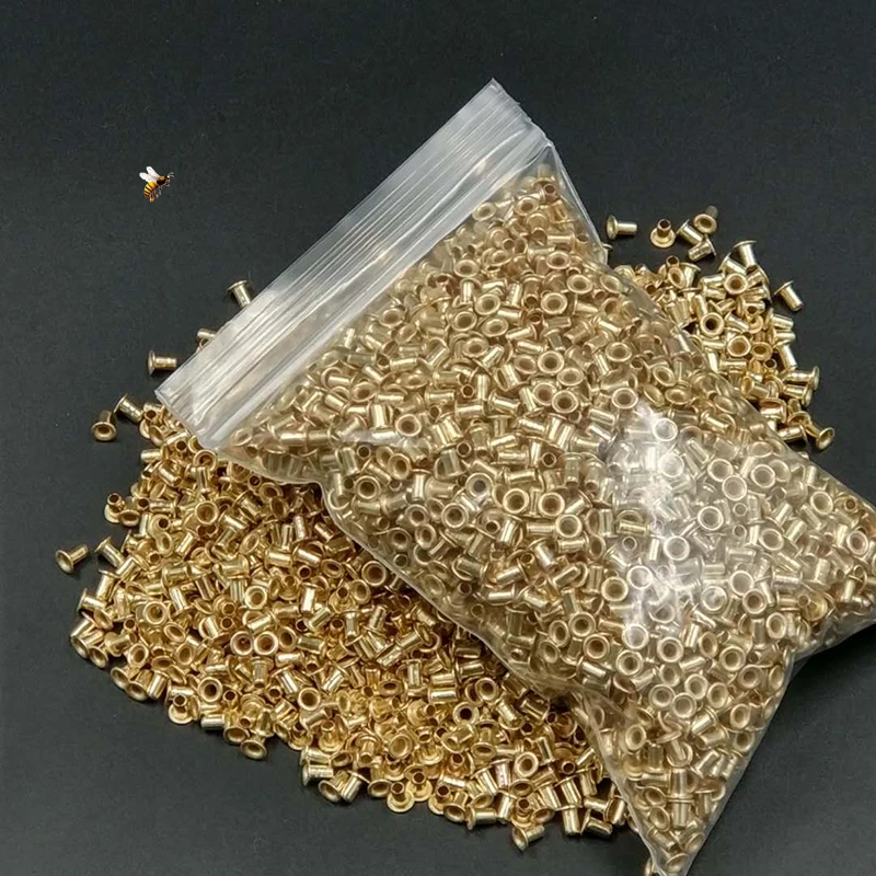 Beekeeping Copper Eye Hive Tools Beehive Box Threading Hole Nest Beewax Foundation Comb Associated Supplies Equipment 900Pcs 80g beekeeping tools beekeeping accessories