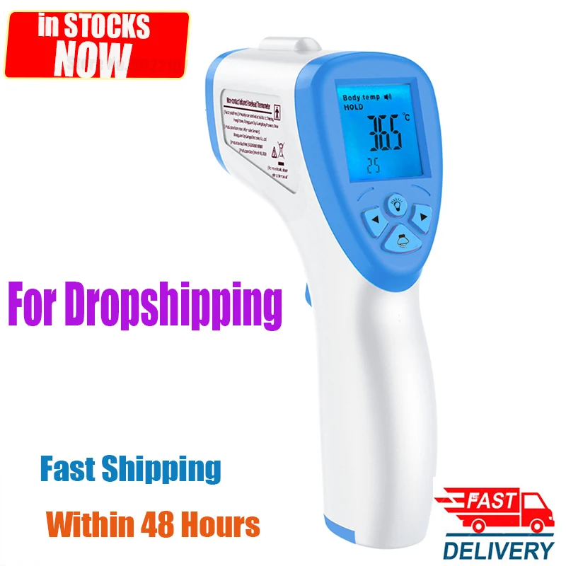 

[in stocks]Thermometer forehead gun Non Contact Infrared Thermometer Body Temperature Fever Digital Measure Tool for Baby Adult