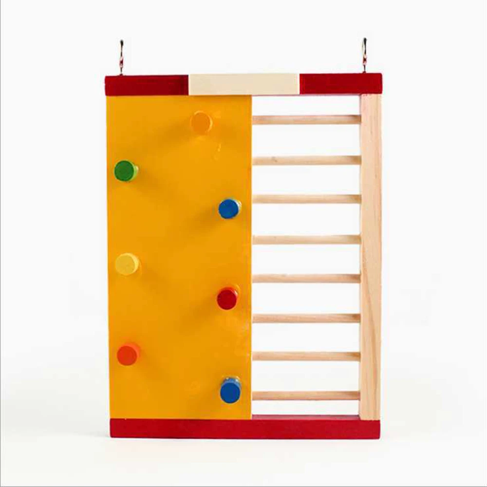 Натуральный Деревянный хомяк альпинистская лестница крыса игрушка морская