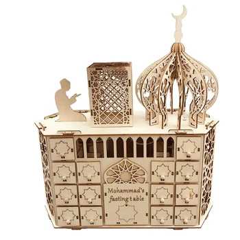 

Promotion! DIY Wooden EID MUBARAK Countdown Palace Calendar Ramadan Home Decor Islamic Ramadan Muslim Decor Ramadan Gifts