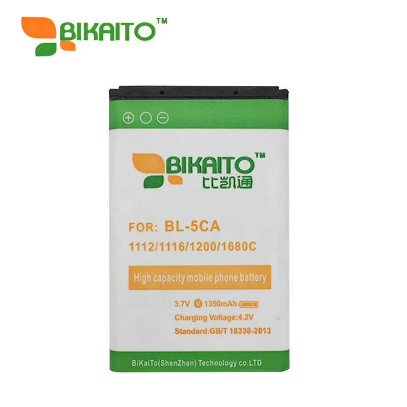 Аккумулятор BL-5CA BL 5CA для Nokia 1112 1200 1208 3600 N70 N71 N72 1209 1100 3100 C2 6230i 1101 1110 2600 2610 | Мобильные