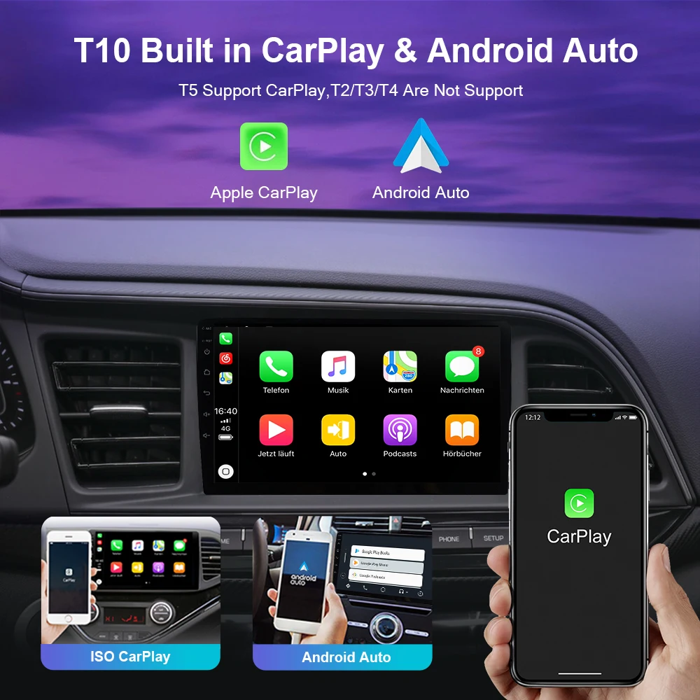 Autoradio for Hyundai I20 2008-2012 Car Radio Multimedia Player GPS Navigation Antenna 2 Din Carplay Bluetooth Streeing Wheel
