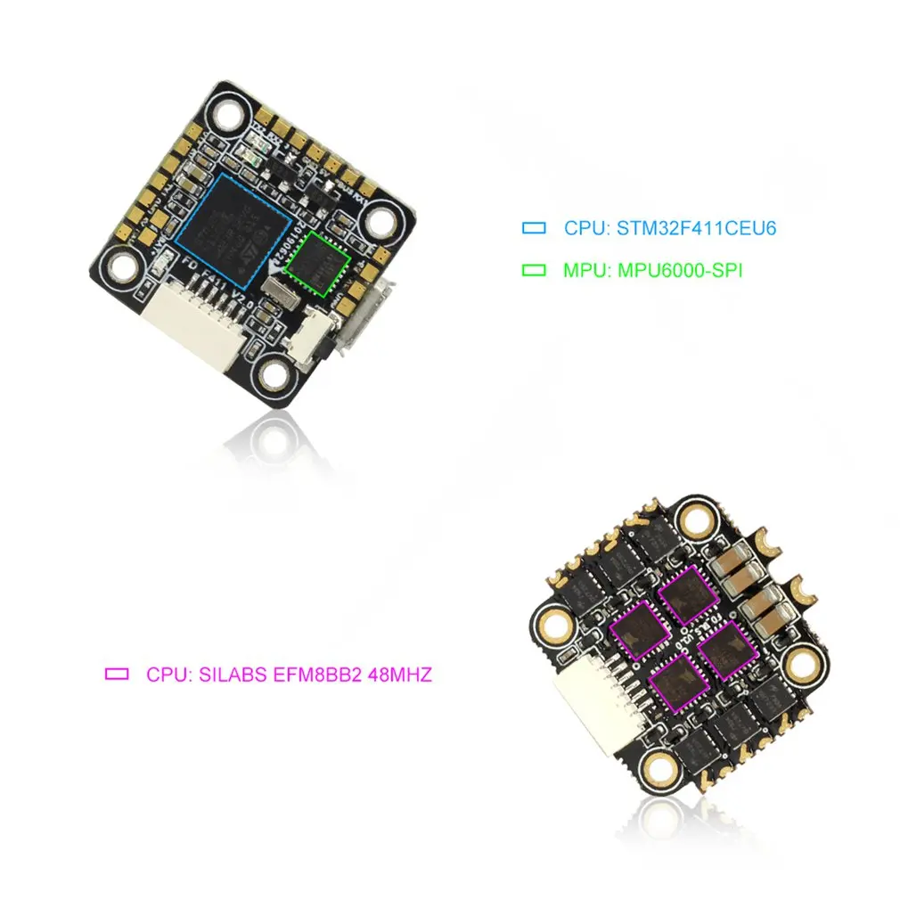 HGLRC FD413 стек Fly Tower 16x16 2-4S Контроллер полета 13A BLS 4 в 1 ESC для RC Дрон FPV гоночные Запчасти Аксессуары