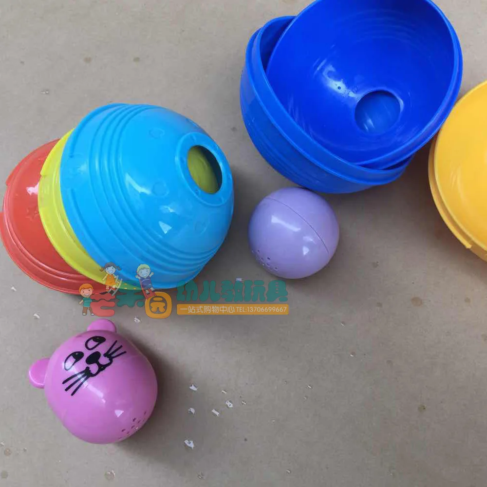 

Kitten with Numbers Bowl Set Kindergarten Early Childhood Children Tabletop Game Cup Educational Toy Stacked Cup 80 Pieces