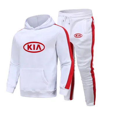 Новинка демисезонный мужской спортивный костюм толстовка с логотипом KIA в стиле