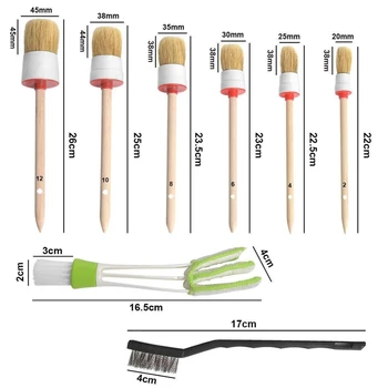 

11Pcs/set Car Clean Tools Brush Car Cleaning Auto Interior Wheel Cleaning Tool Car Detailing Brush Kit Vent Brush Dropship