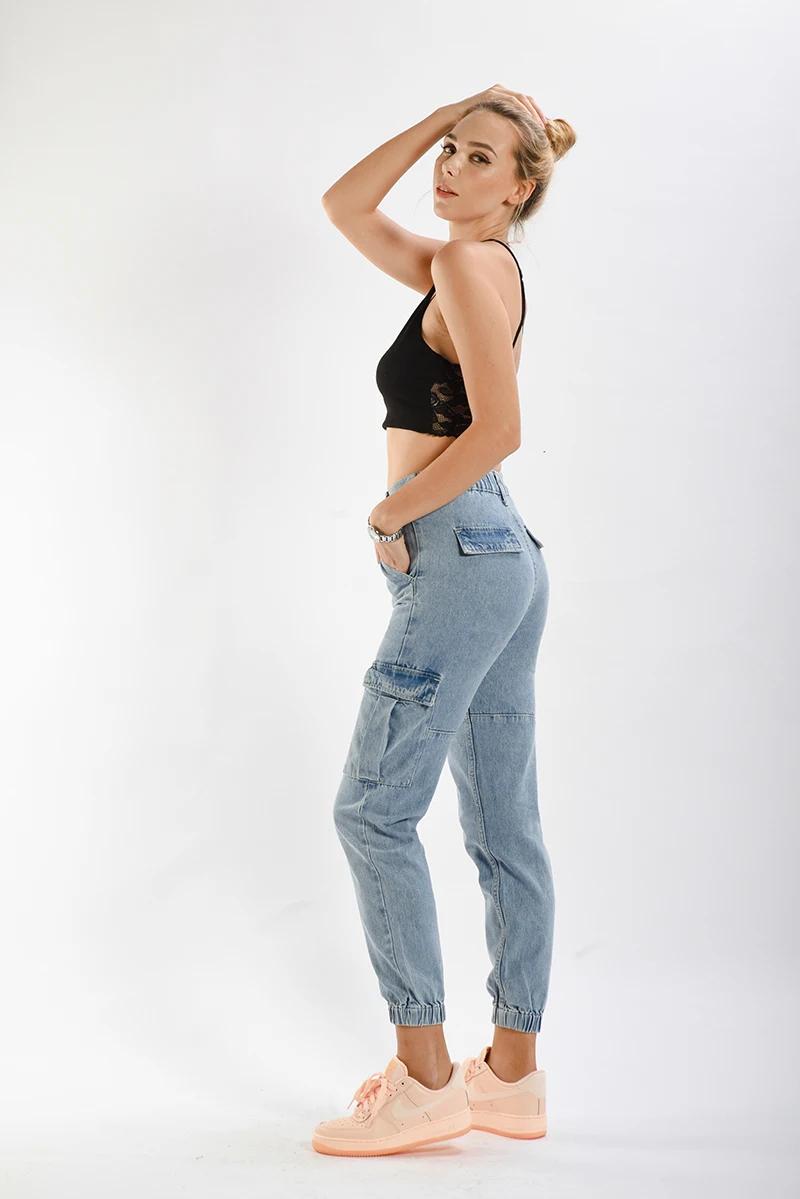 Россия стиль шаровары женские Рабочие джинсы для работы женские классные джинсы длинные брюки