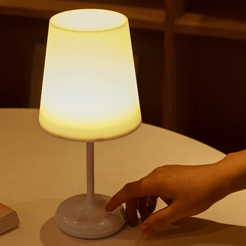 Светодиодный сенсорный Настольный светильник с регулируемой яркостью, светодиодный ночник, Настольный светильник с USB зарядным устройством, пульт дистанционного управления для офиса, спальни, дома