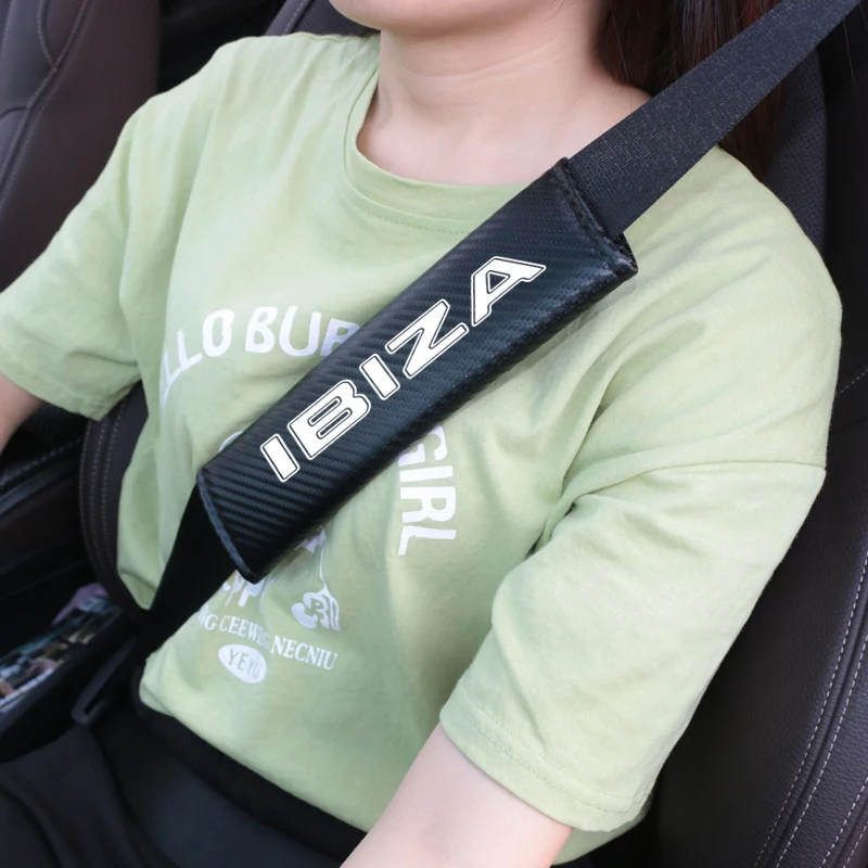 Чехол на автомобильный ремень безопасности подходит для сиденья Cupra leon Ibiza FR+ Altea Exeo формула гоночный автомобиль эмблемы