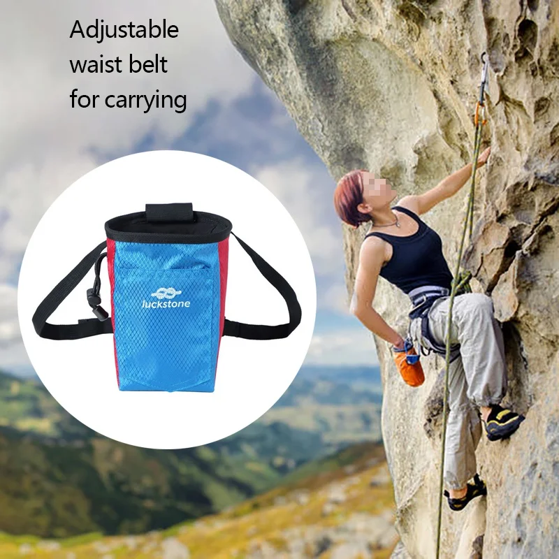 Climbing Chalk Bag Magnesium Powder Storage Pouch With Waist Belt