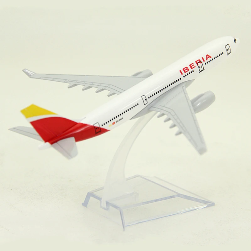 16 см 1:400 Масштаб Самолеты Аэробус A330 Испания Iberia авиакомпания модель самолета сплав литья под давлением детский подарок коллекционное украшение