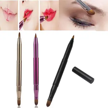 

Learnever 3 Style Applicator Portable Lip Brush Double-headed Brush Tools For Lips Retractable Lipstick Makeup Makeup Brush Q5G6