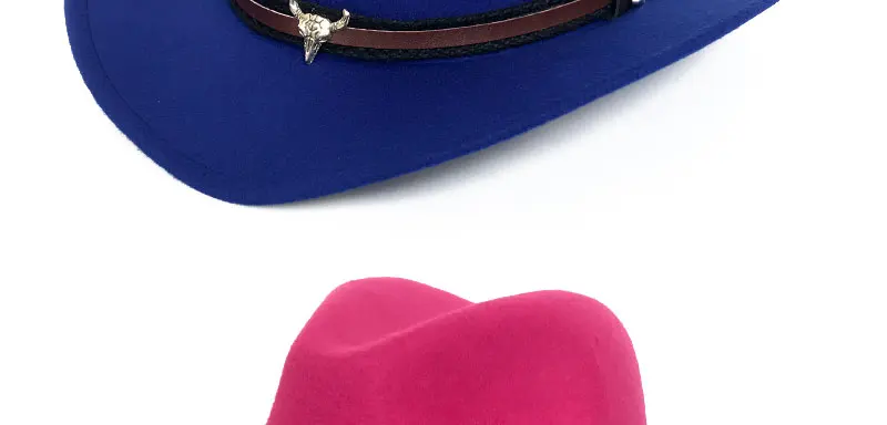 YY Metal Bull Belt Fedora Кепка для мужчин с широкими полями ковбойские шапки; сезон осень-зима теплая Трилби панама джаз шляпа FD19032