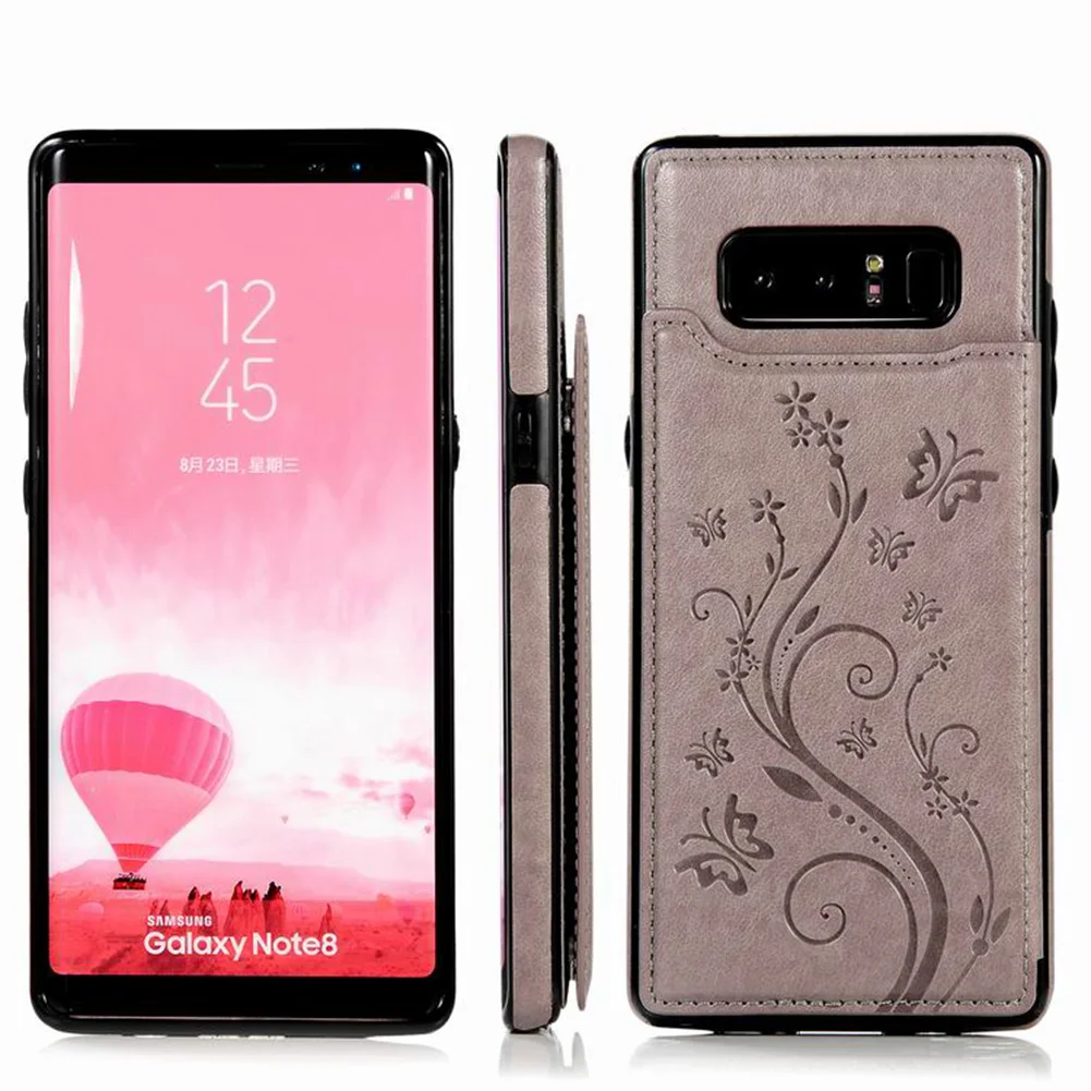Кожаный чехол для телефона Samsung Galaxy s7 s10 note 8 с роскошной откидной крышкой из